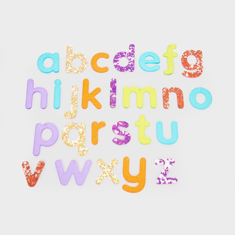 Tickit Rainbow Glitter Letters lettere glitter 26 pz traslucide