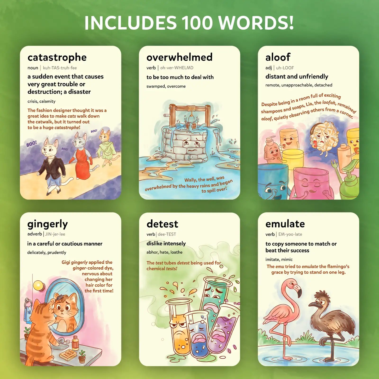 Skillmatics Wordables Level 1 flashcard vocabolario 8 anni