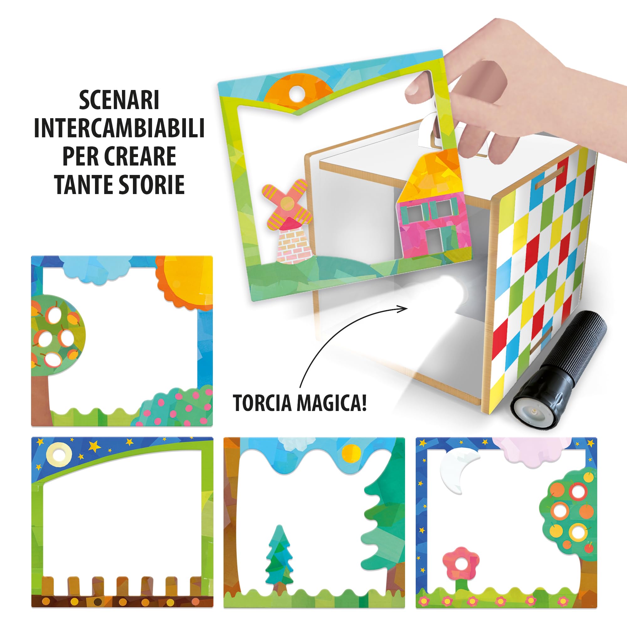 Headu Cubo Magico Crea Storie gioco ombre 3-6 anni