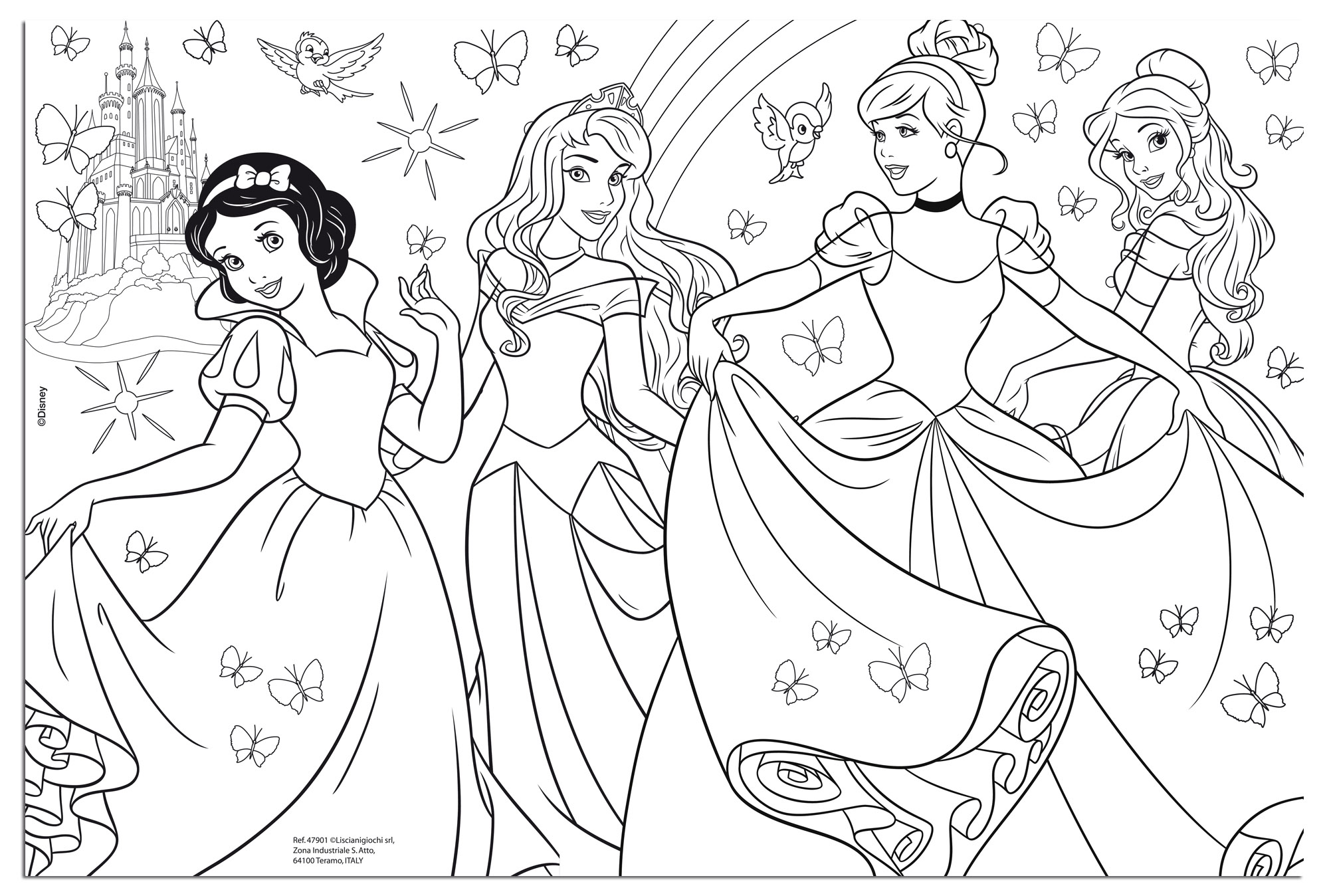 Lisciani Disney Puzzle DF Plus 60 Princess puzzle 60 pezzi double-face