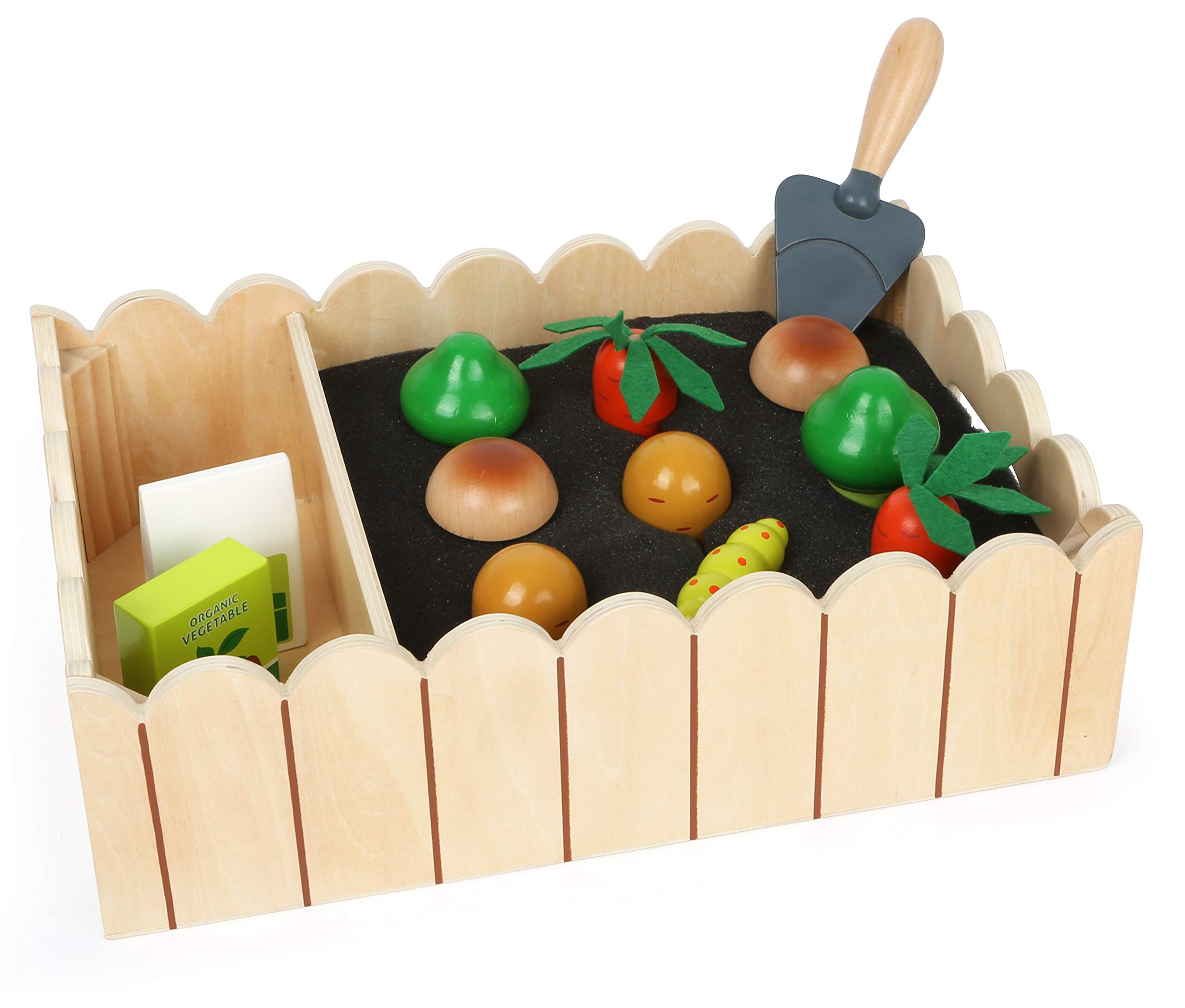 smallfoot 12011 orto in legno gioco con verdure