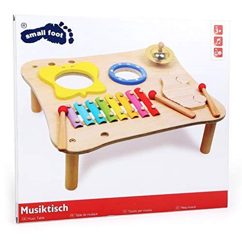 smallfoot 1166 Tavolo Musicale Legno con Xilofono da 3 Anni
