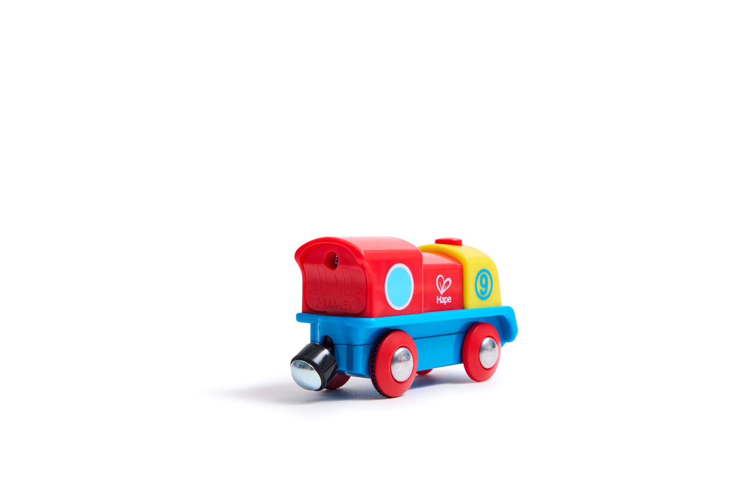 Hape E3820 Piccola Locomotiva a Batteria con Pulsante