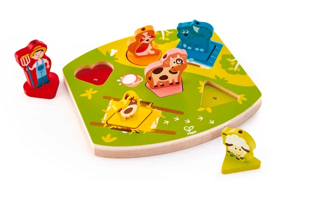 Hape E1614 puzzle legno bambini coordinazione oculo-manuale