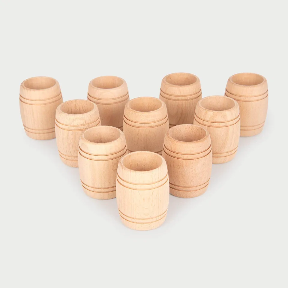 Tickit Barilotti legno naturale 10 pz gioco euristico