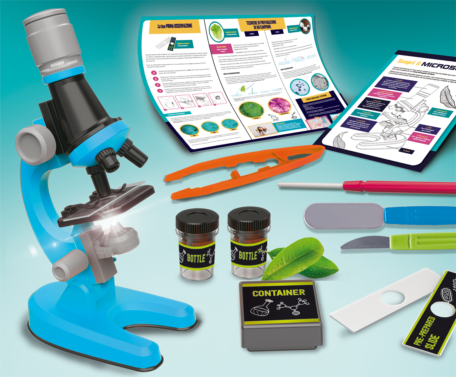 Lisciani I'm a Genius microscopio 1200 ingrandimenti kit