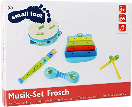 smallfoot Ranocchio set musicale in legno 4 pezzi