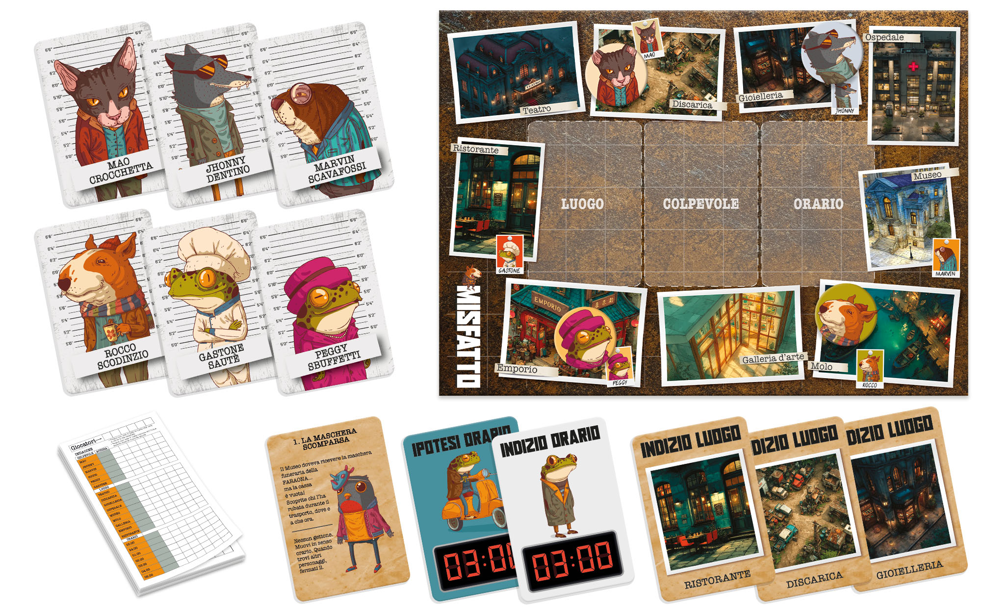 Lisciani Ludoteca Pocket Misfatto gioco carte investigativo