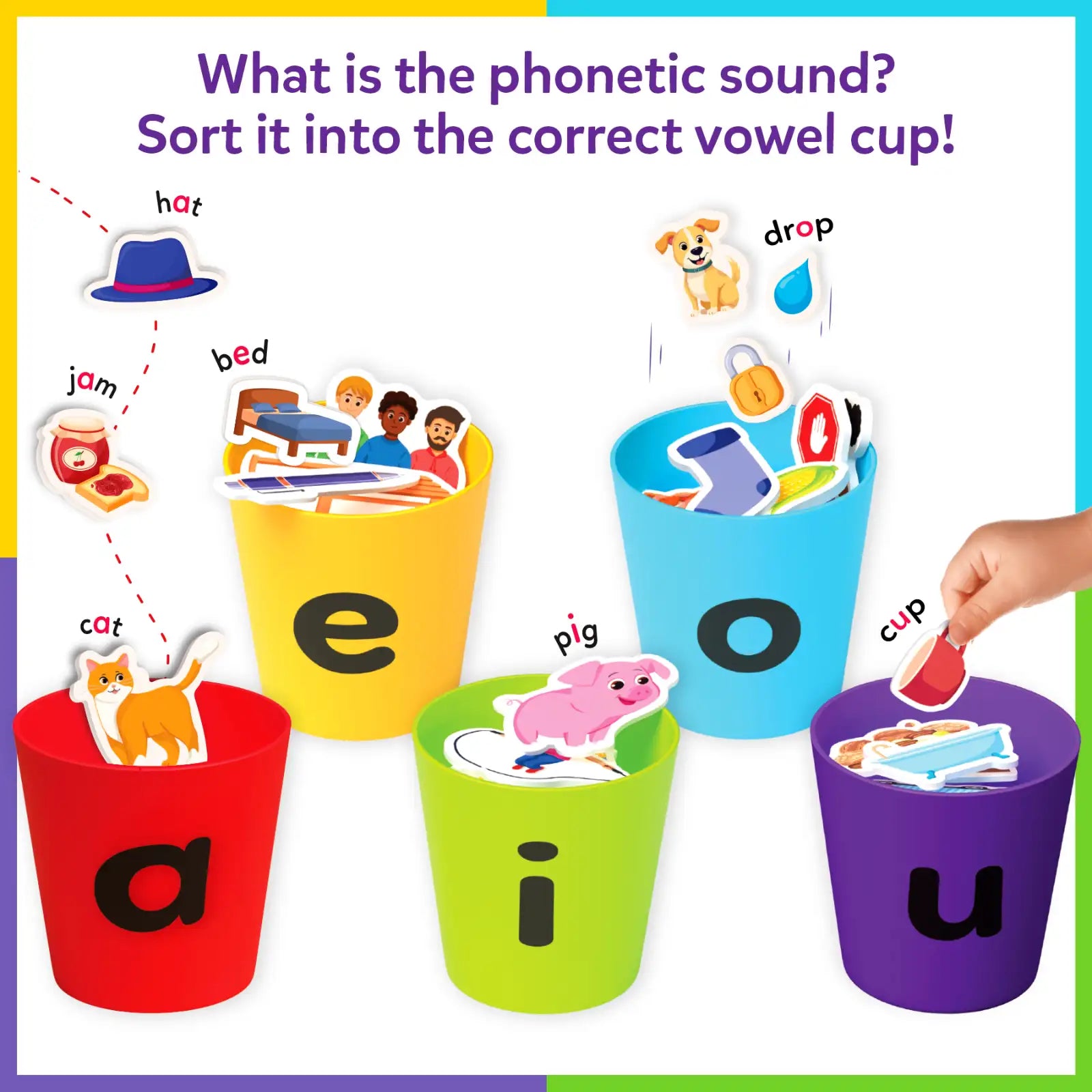 Skillmatics Phonics Sorter gioco vocali inglesi 4-7 anni