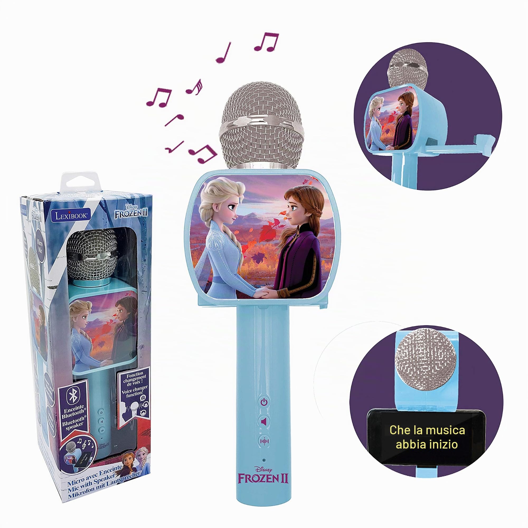 Lexibook Frozen MIC240FZ microfono bluetooth bambini