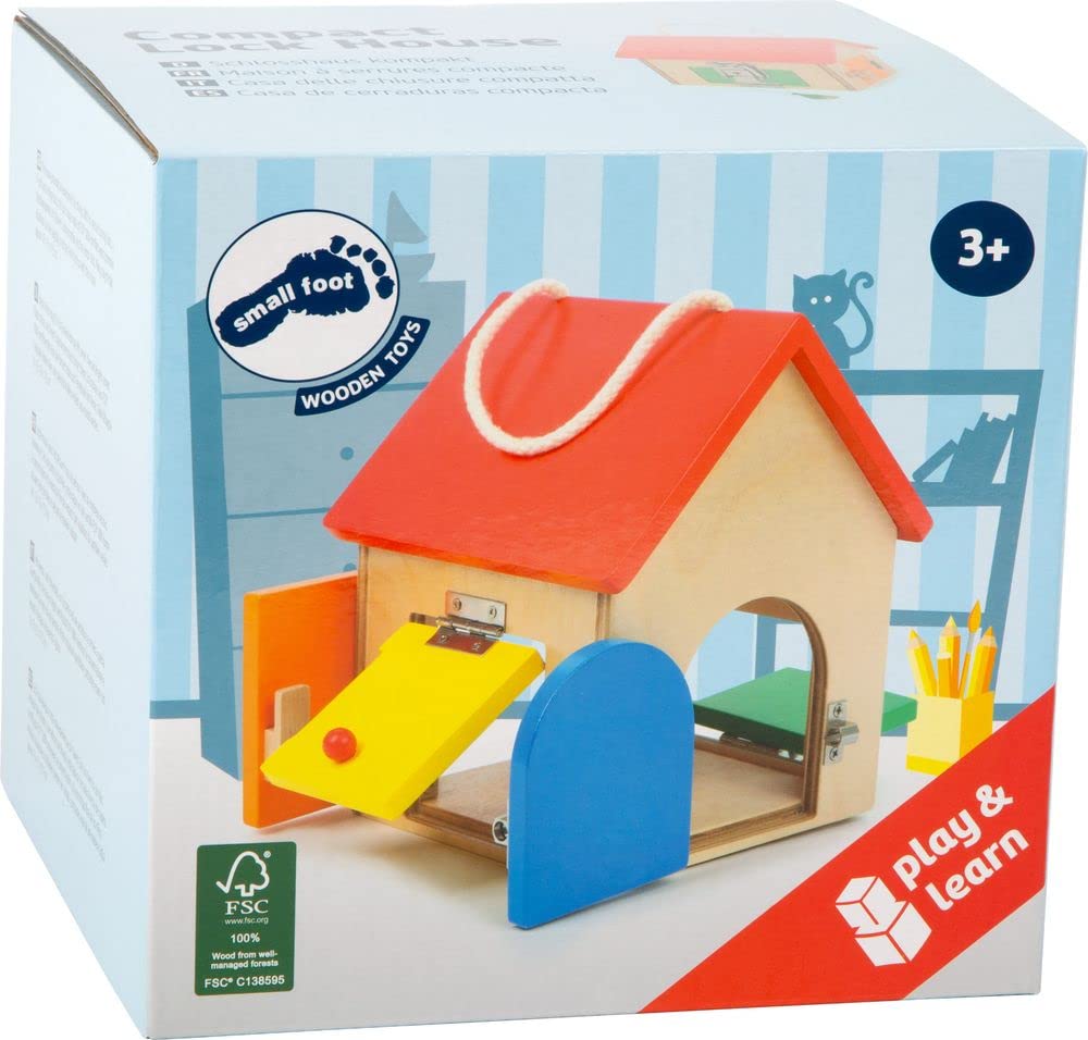 smallfoot 12090 castello compatto chiusure in legno
