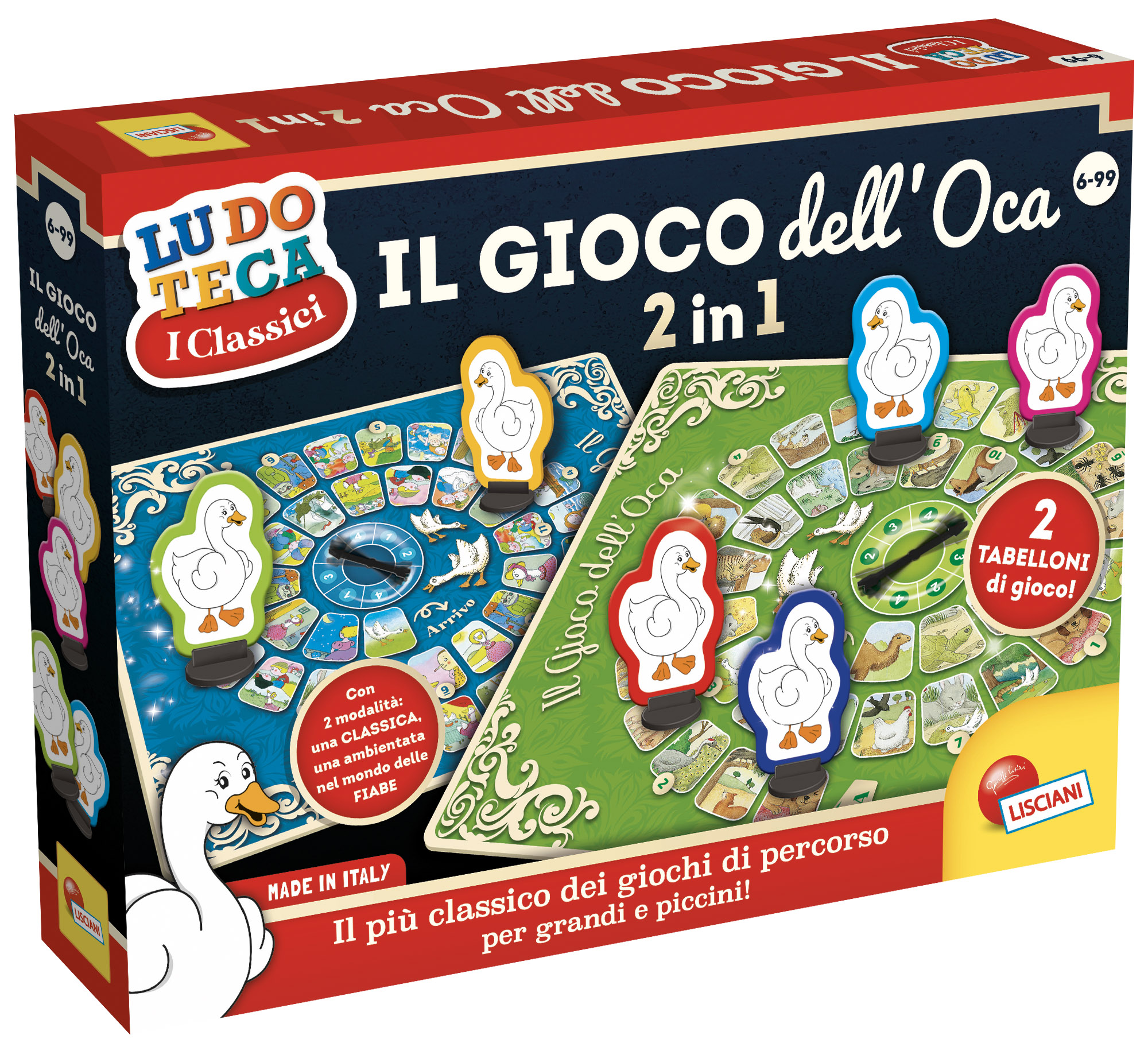Lisciani Ludoteca Gioco dell'Oca 2 in 1 gioco società favole