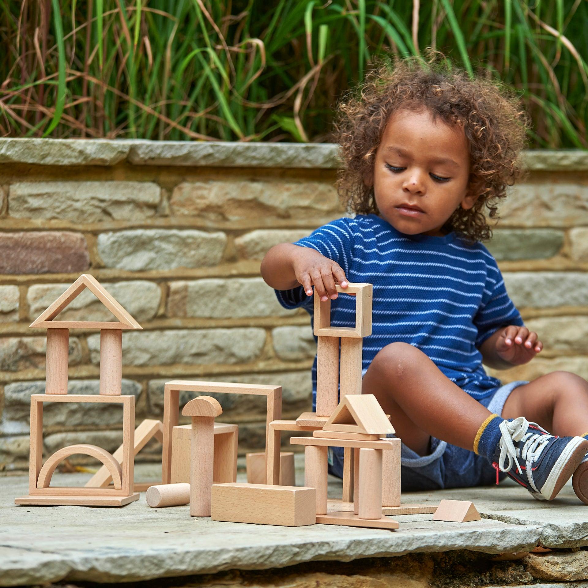 Tickit Wooden Architect Natural costruzioni legno 28 pezzi