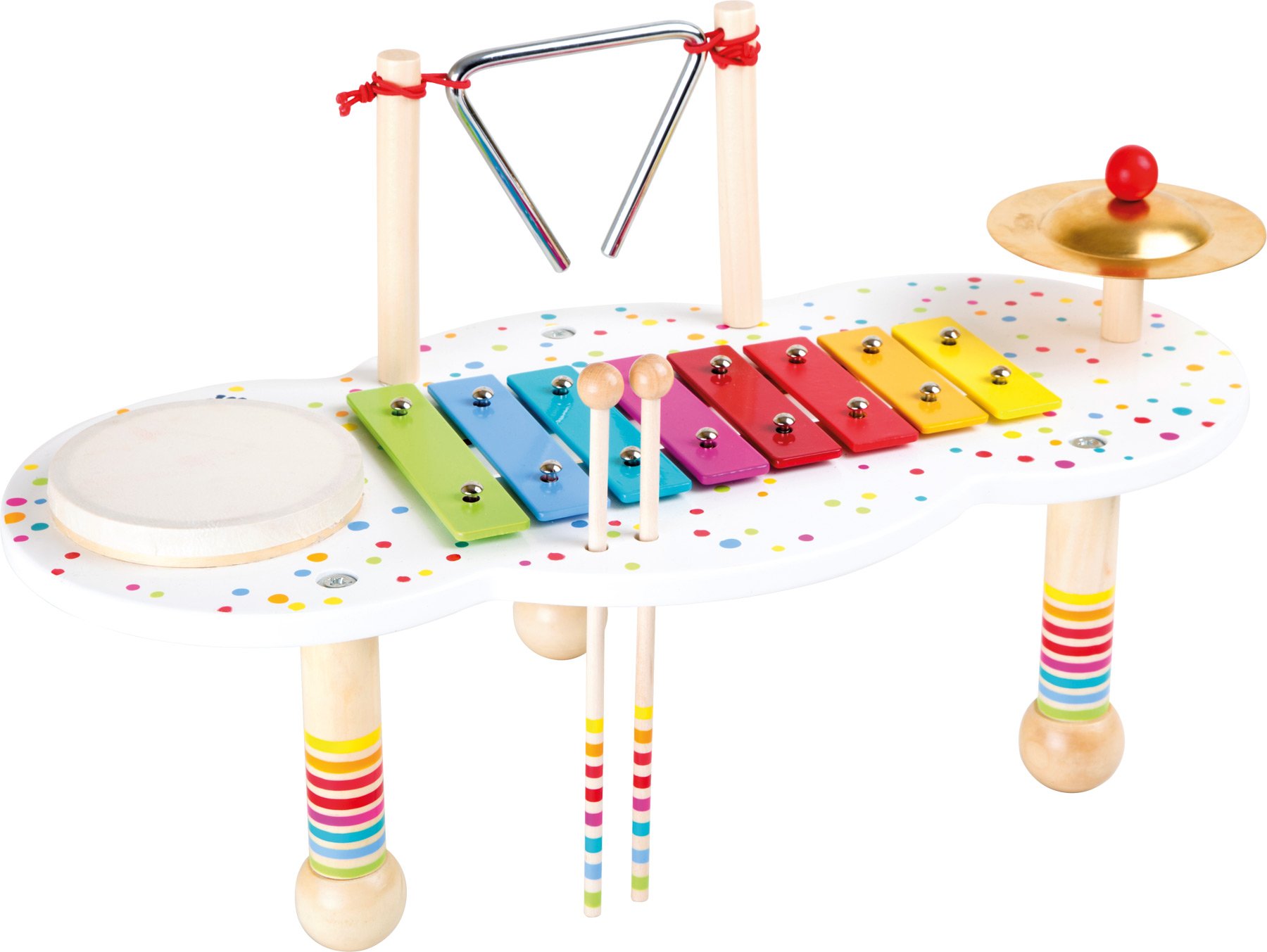 smallfoot Sound 10385 tavolo musicale in legno 3 anni