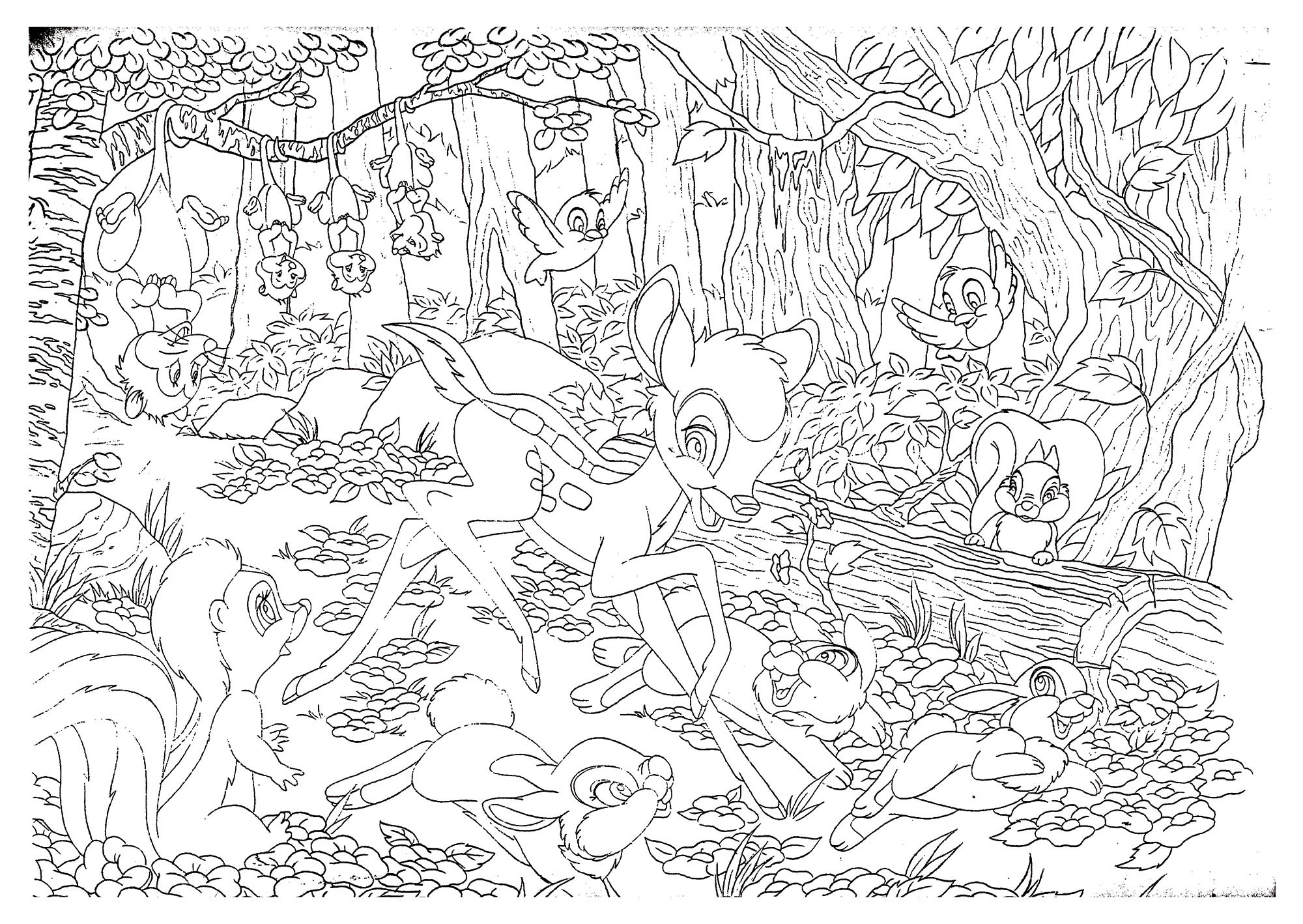 Lisciani Disney DF Plus 60 puzzle bambini Bambi double-face