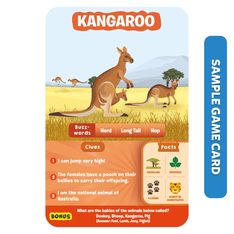 Skillmatics Guess in 10 Animal Planet gioco carte animali