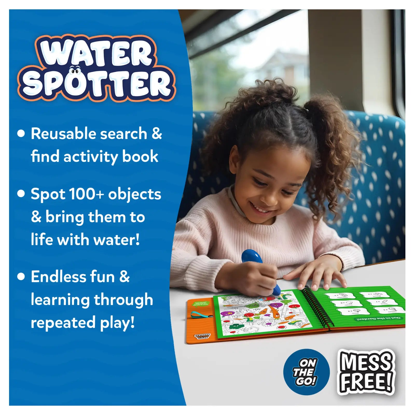 Skillmatics Seek & Splash Around the House libro acqua 4-8 anni