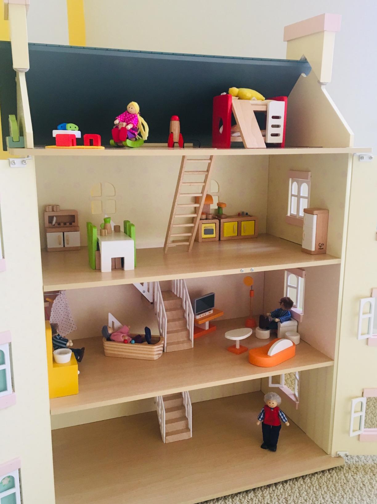 Hape Casa Bambole Cucina Mobili Legno con Accessori