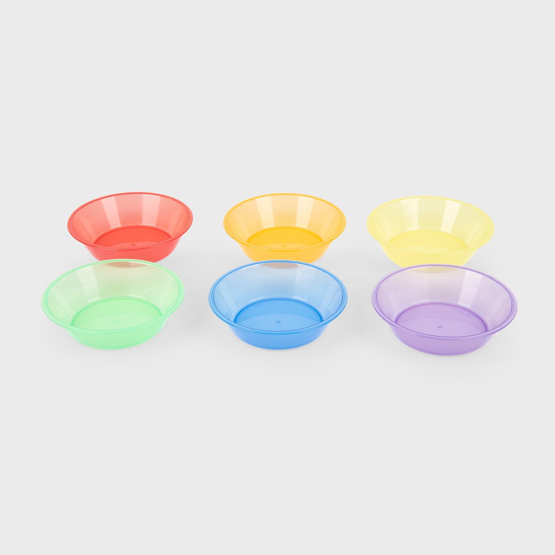 Tickit Translucent Colour ciotole 6 colori impilabili