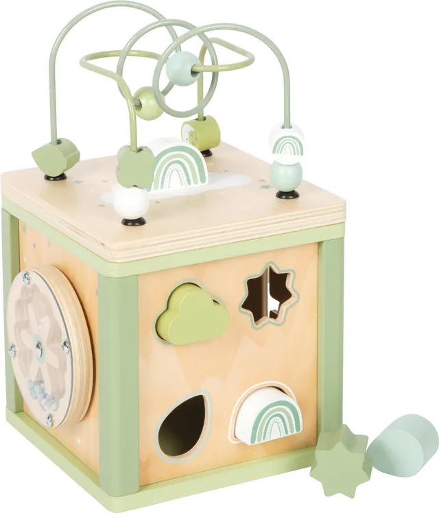 smallfoot Dado Motricita 12805 cubo legno verde