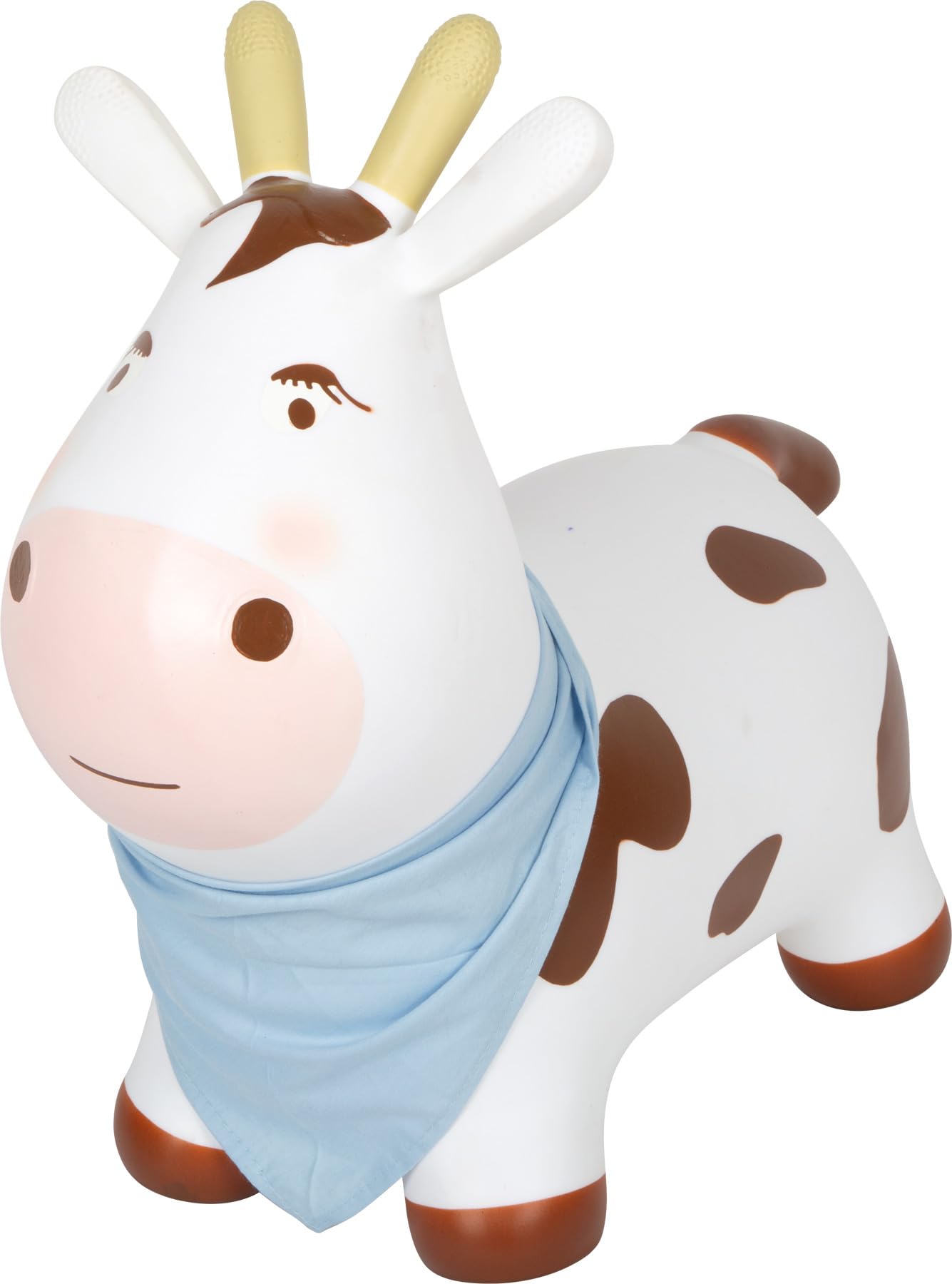 smallfoot 12784 mucca saltellante gonfiabile con pompa dai 2 anni