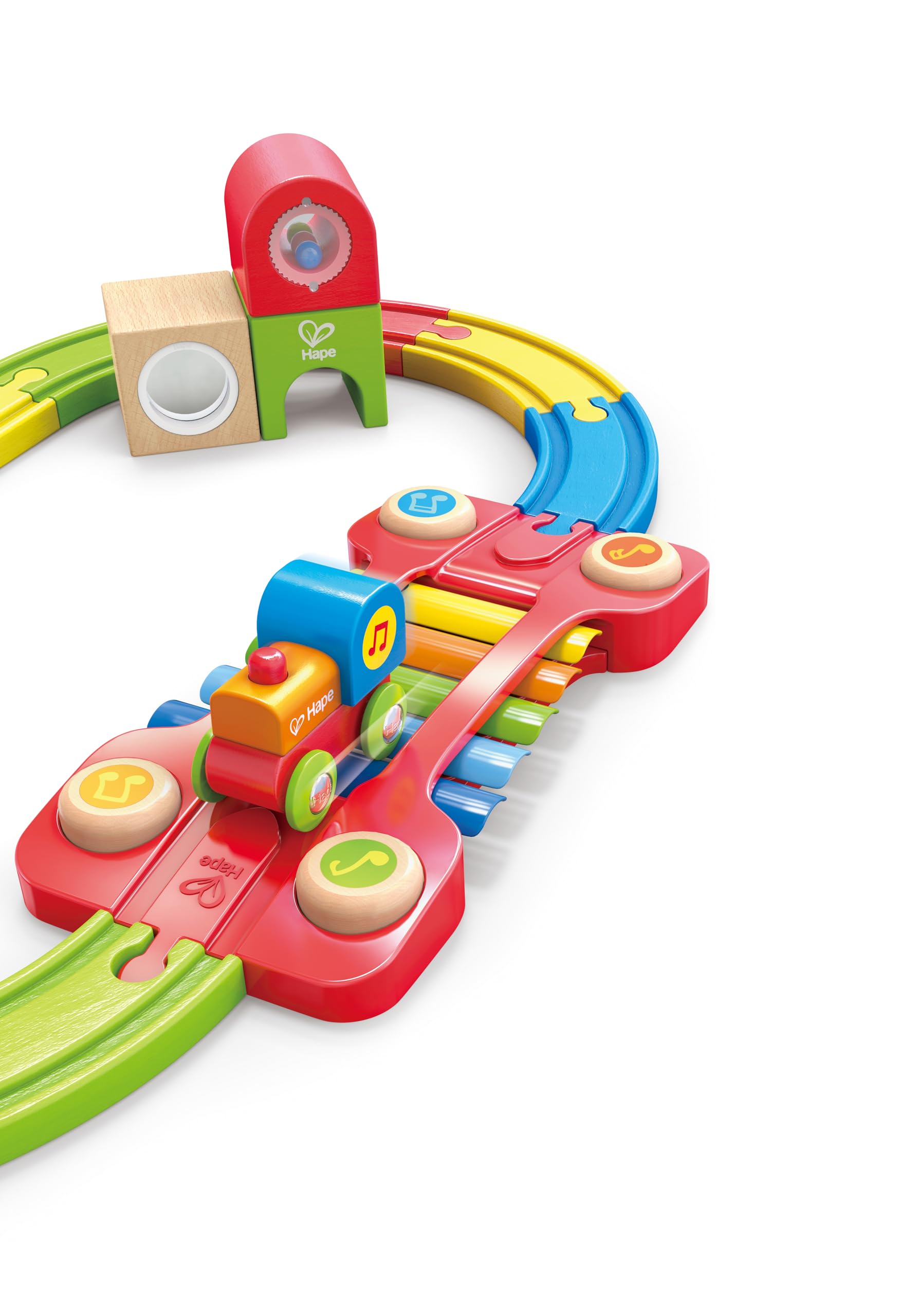 Hape pista treno musicale gioco legno sensoriale xilofono