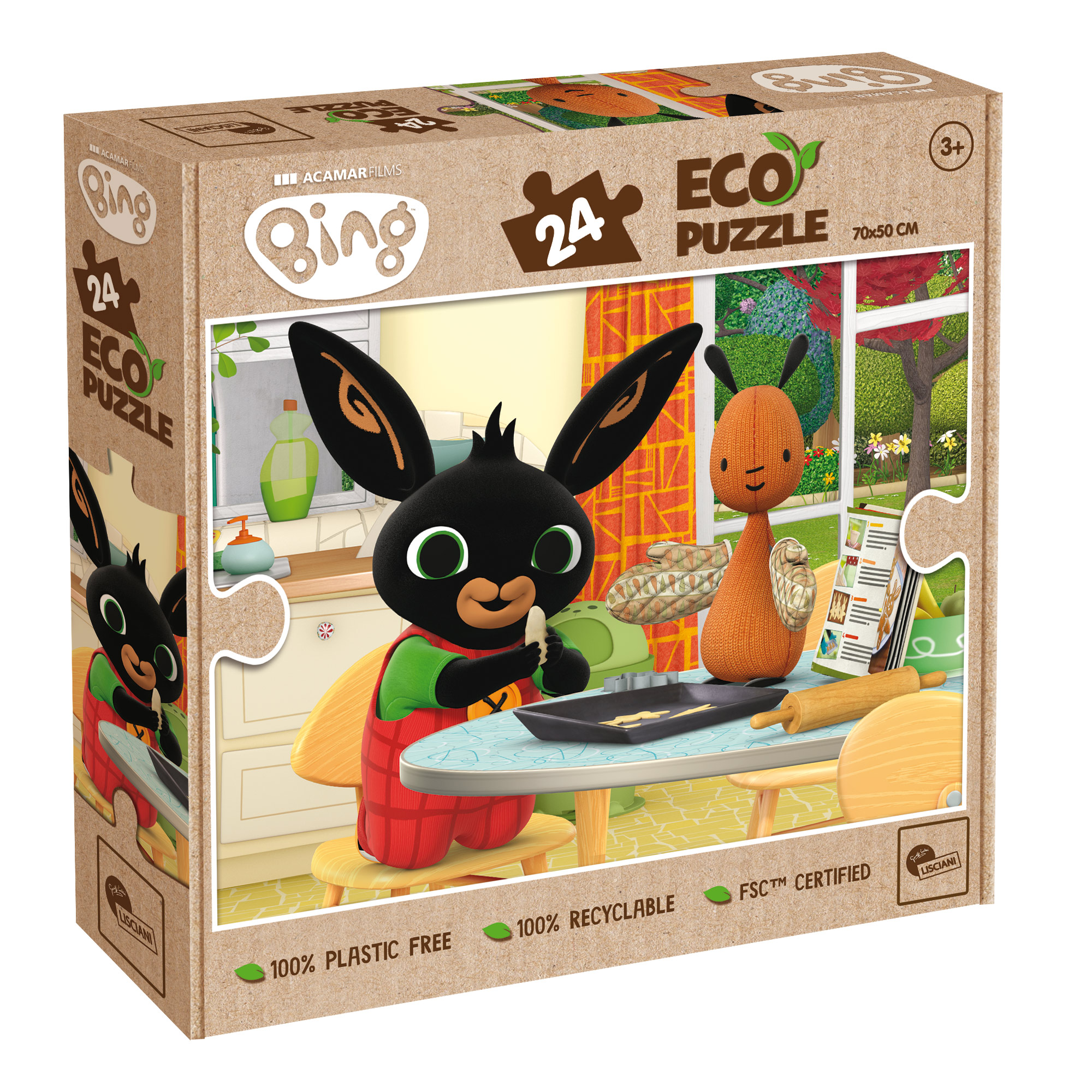 Lisciani Bing Eco-Puzzle 24 puzzle biscotti eco
