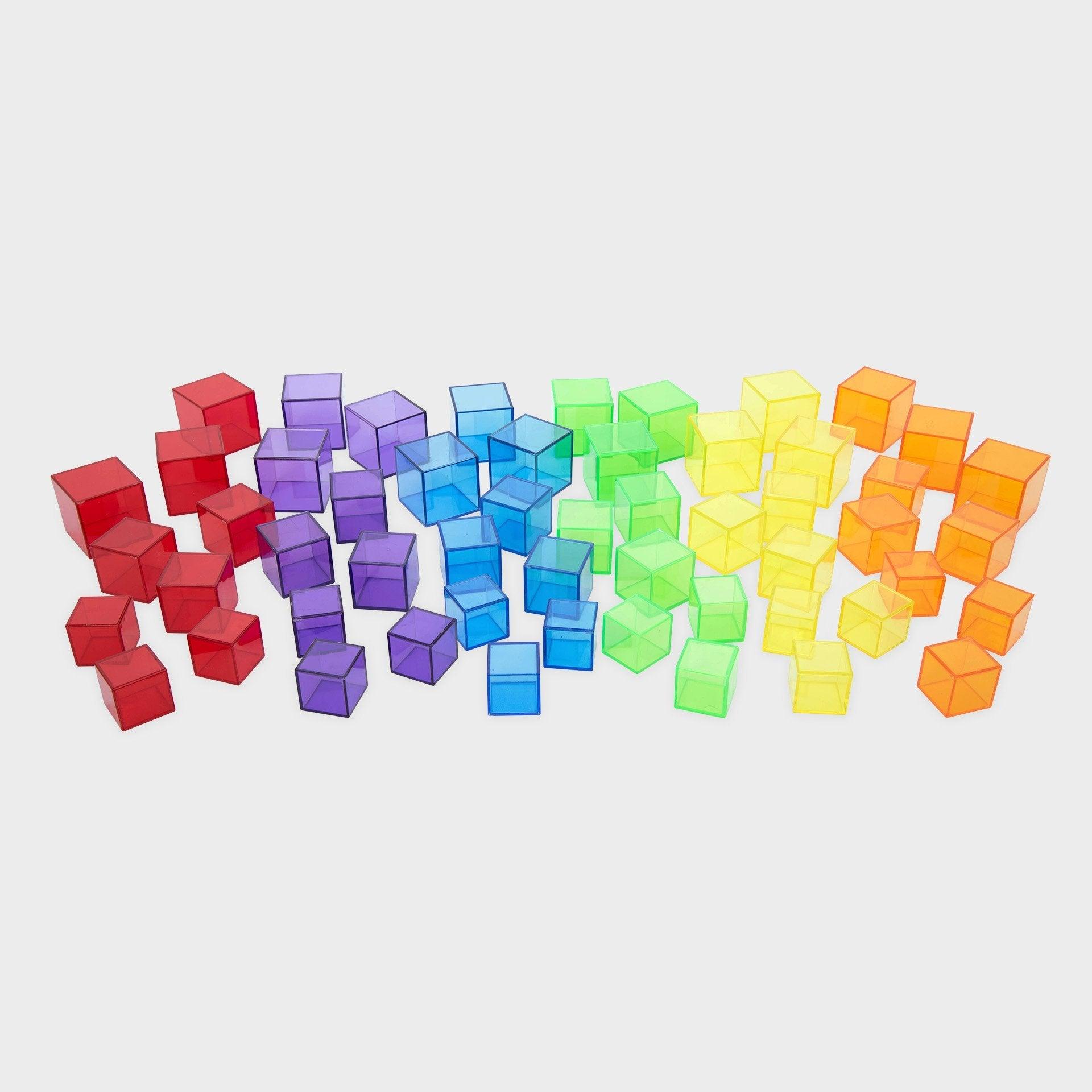 Tickit 73089 cubi traslucidi 54 pezzi colori