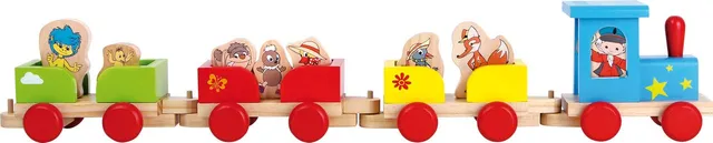 Smallfoot Trenino Miniatura in Legno 58 cm con Vagoni
