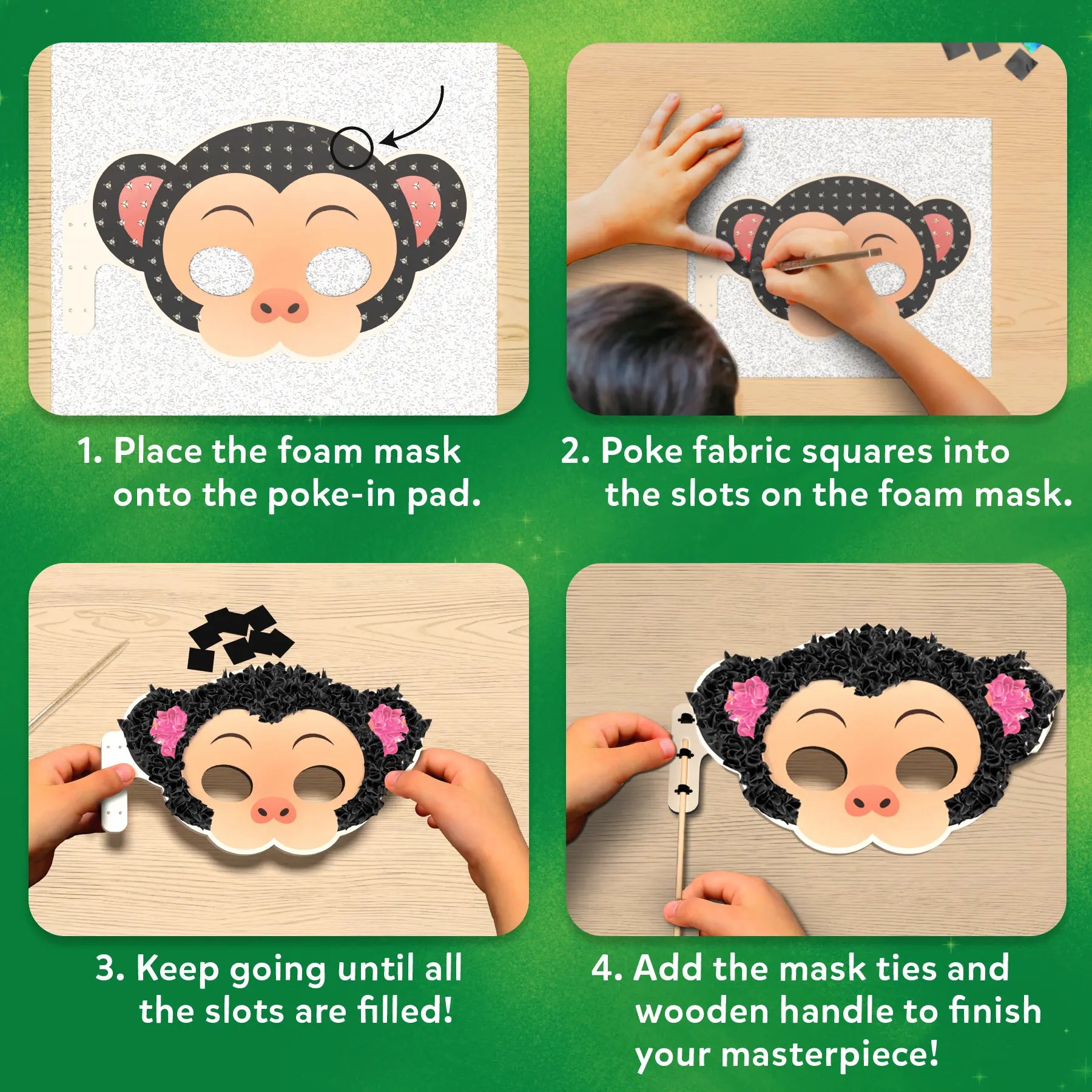 Skillmatics Poke-in Art Animal Masks maschere animali 4-9 anni