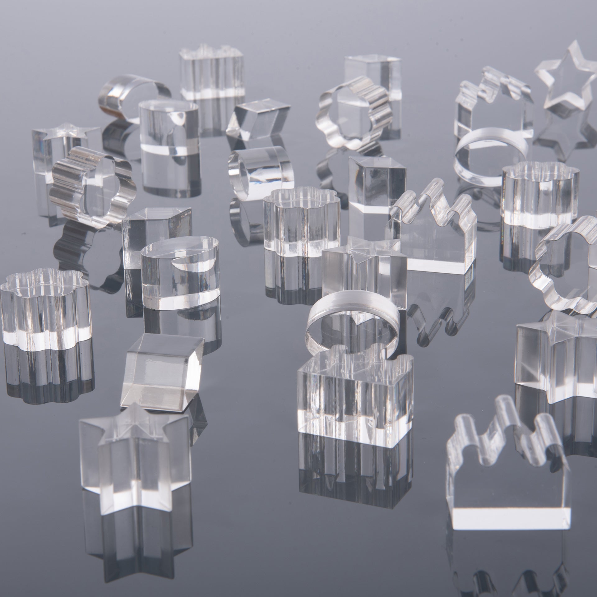 Tickit Clear Crystal Treasures gemme acriliche 30 pz trasparenti