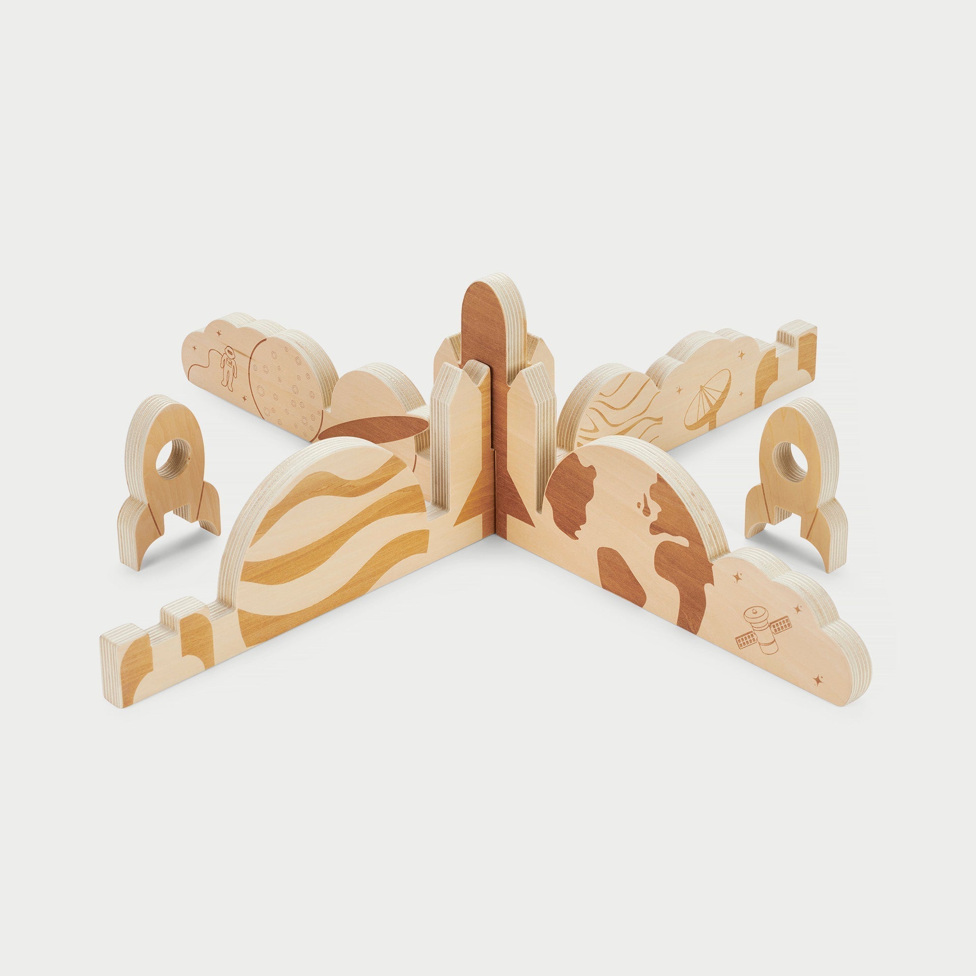 Tickit Discovery Space Dividers divisori legno 2 pezzi spazio