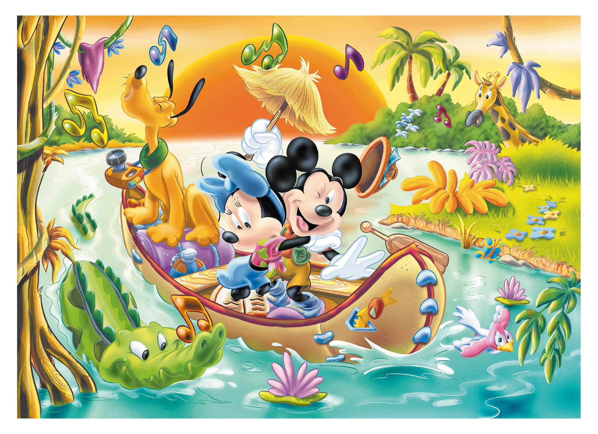 Lisciani Disney Puzzle DF Maxi Floor 60 puzzle Mickey da colorare