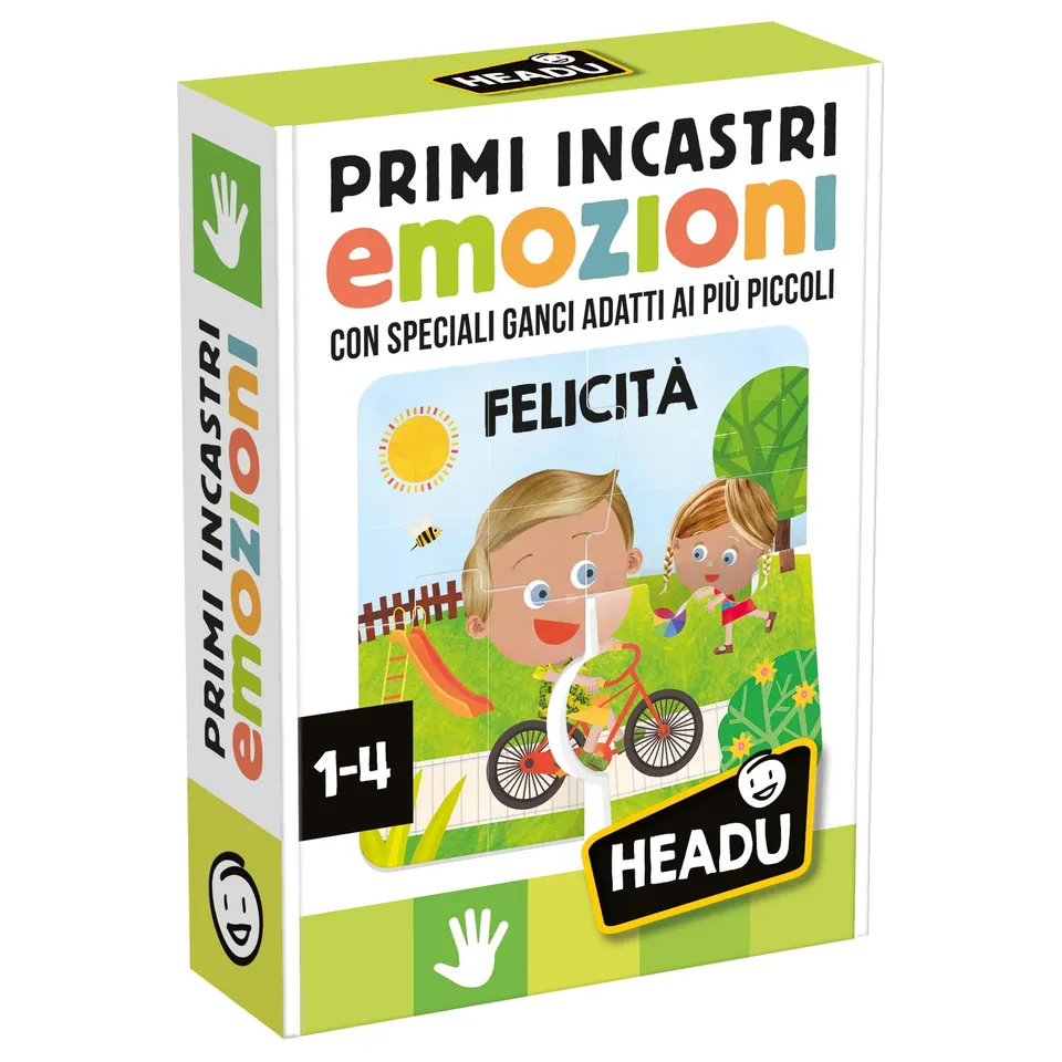 Headu Primi Incastri Emozioni puzzle bambini 1-4 anni