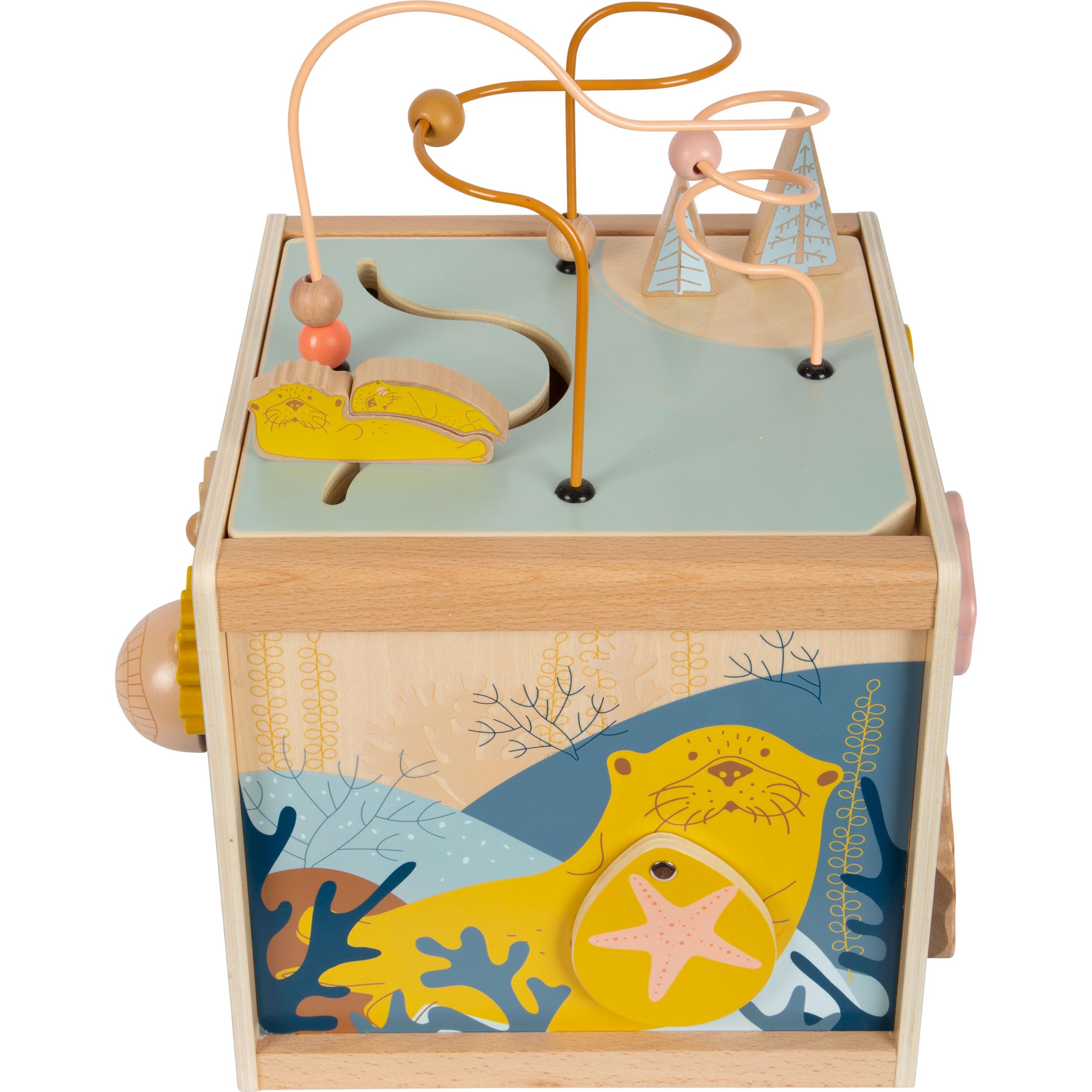 smallfoot Seaside 12393 cubo motricità legno Mare 12 mesi