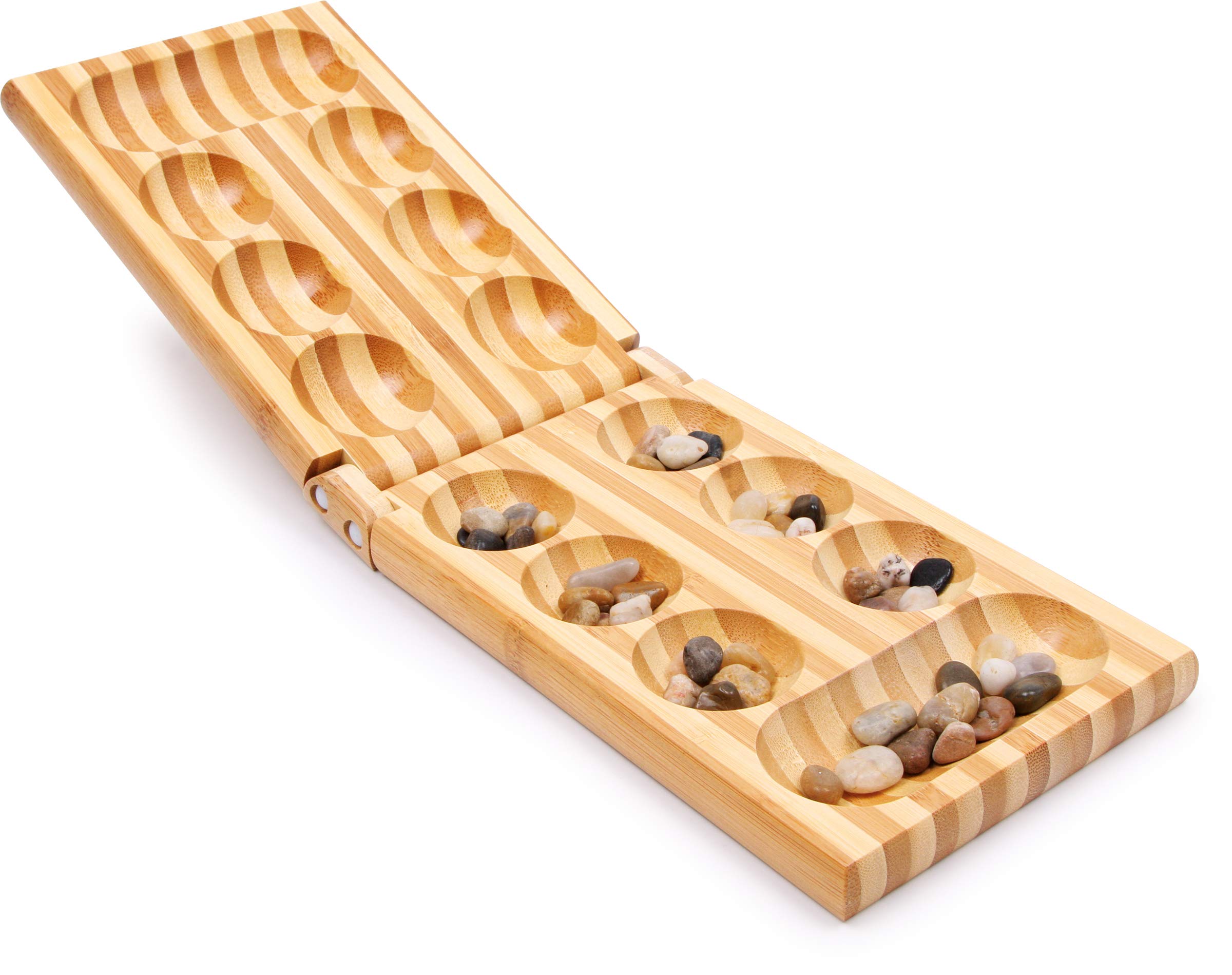 smallfoot Kalaha gioco da tavolo in legno con pietre