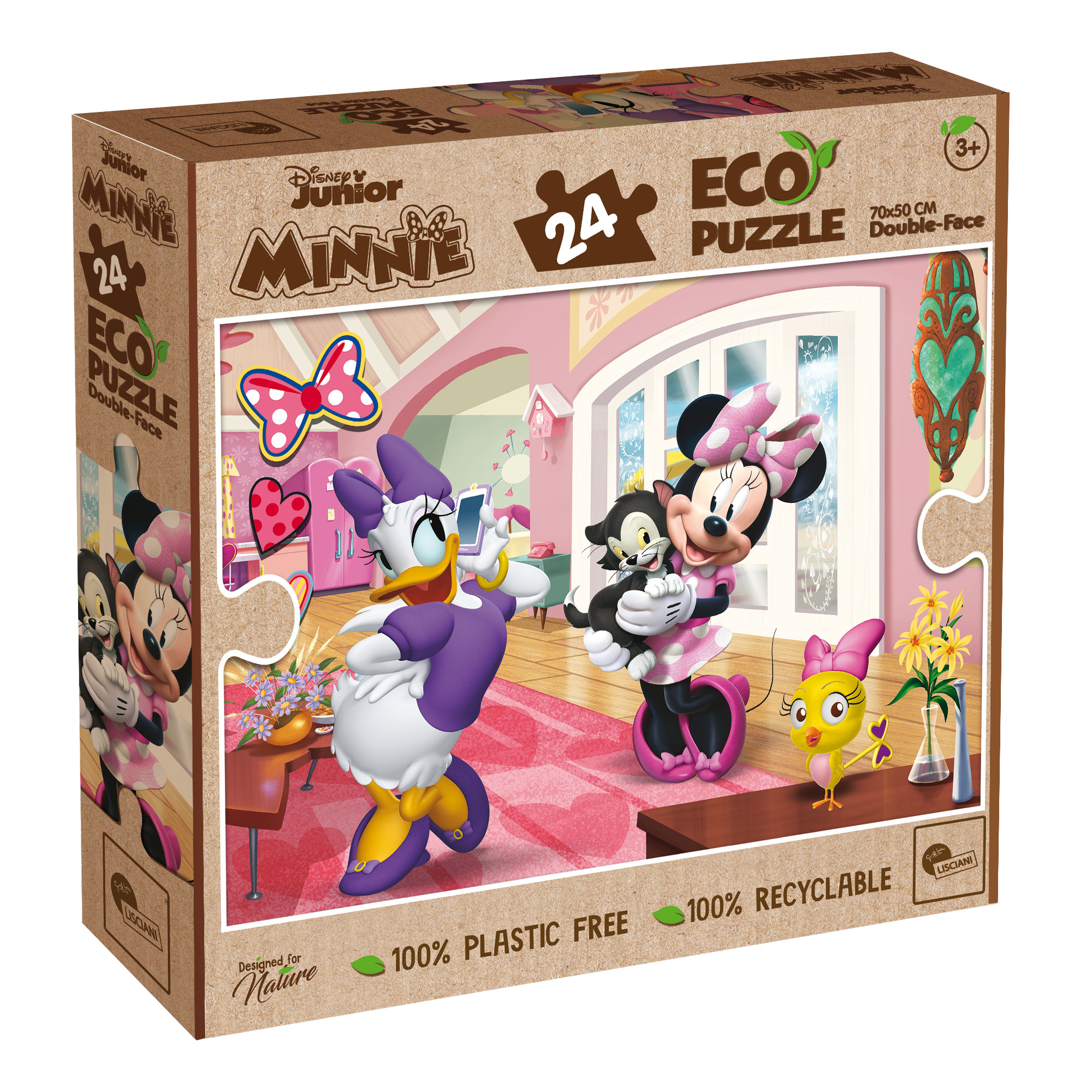 Lisciani Disney Eco-Puzzle Df Minnie 24 puzzle da colorare