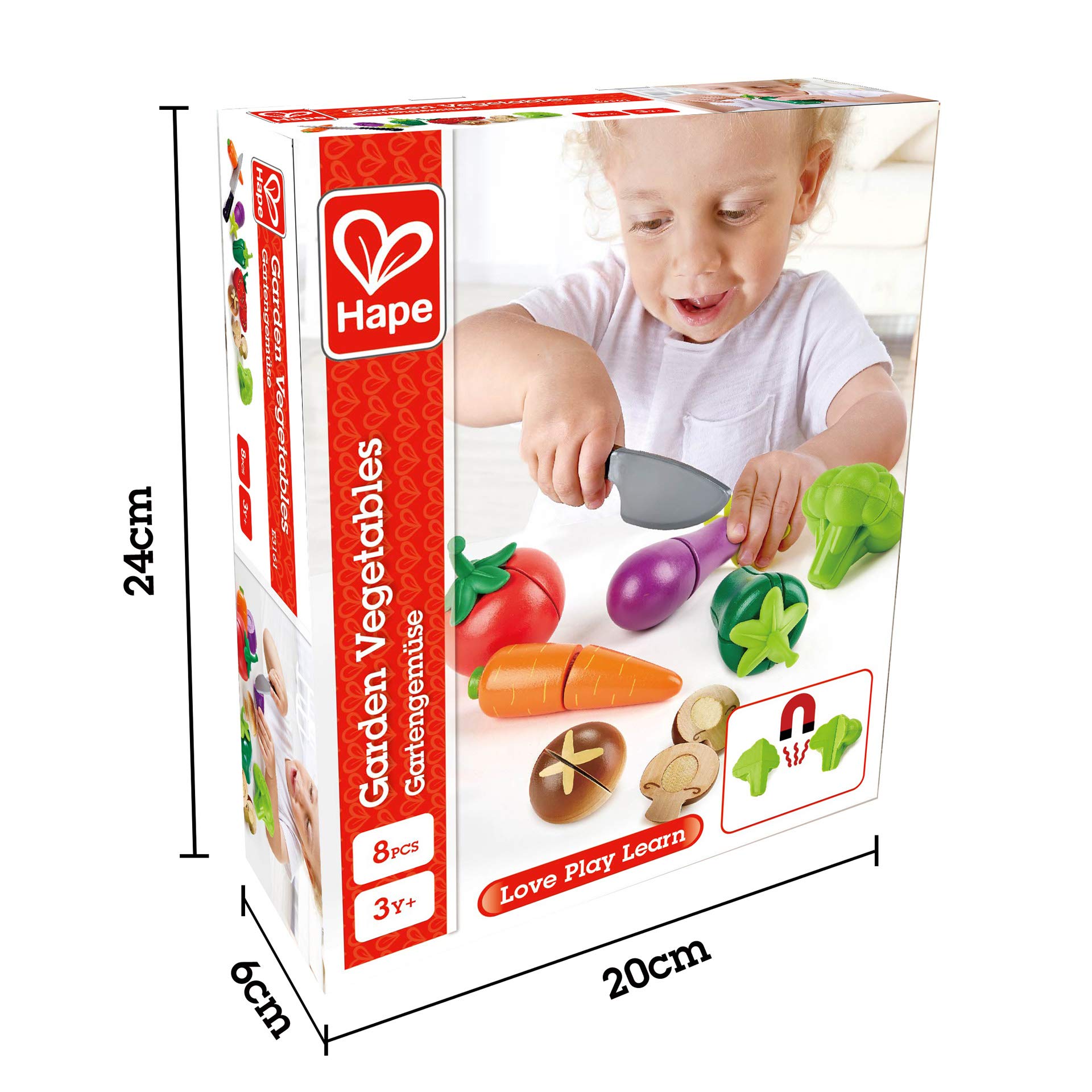 Hape Garden Vegetables verdure giocattolo in legno