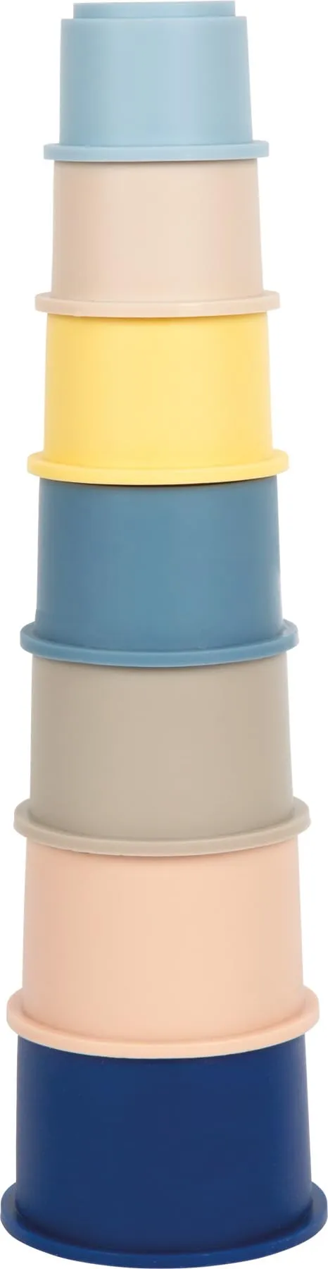 smallfoot bicchieri impilabili silicone 7 pezzi animali