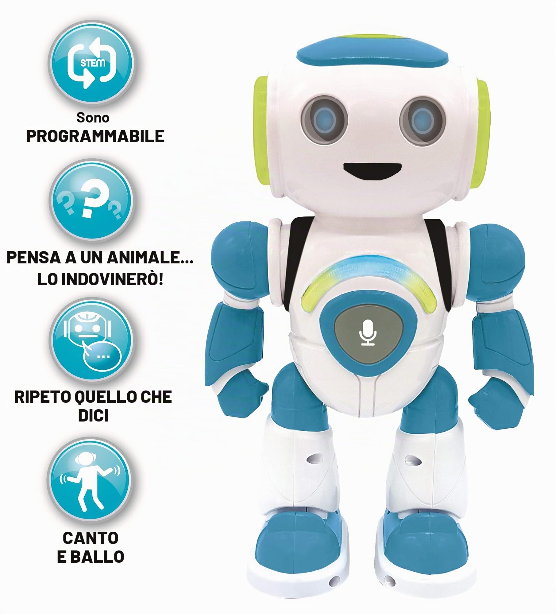 Lexibook Powerman Jr ROB20EN robot interattivo telecomando