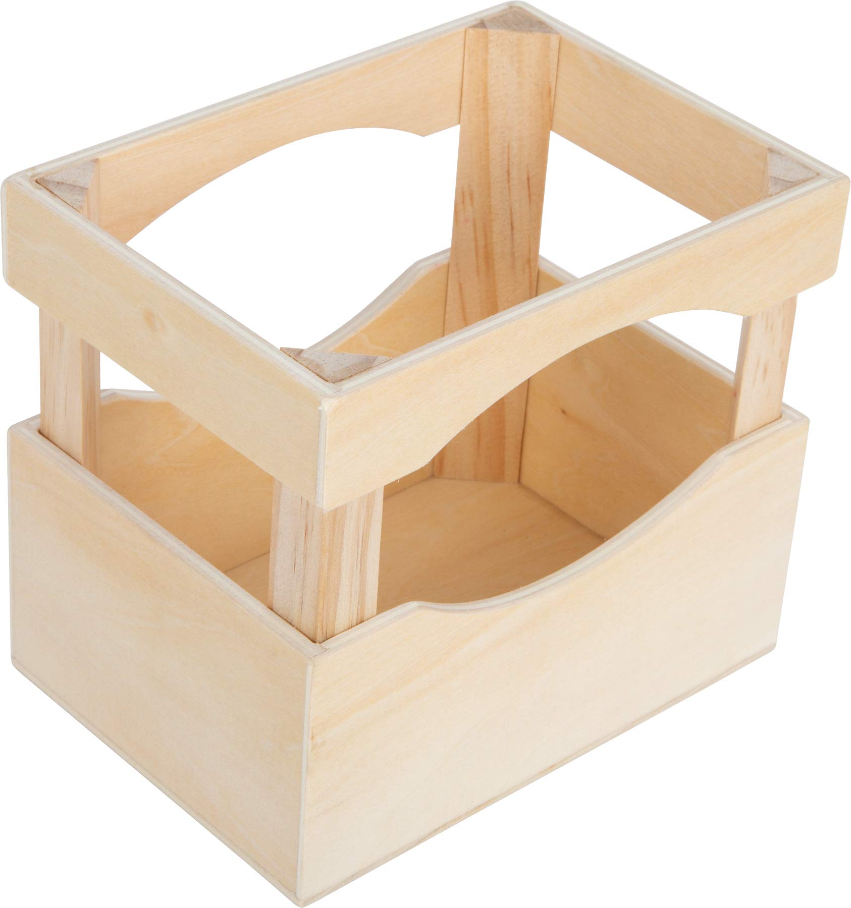 smallfoot fresh cassetta bottiglie legno 6 bottiglie arancia