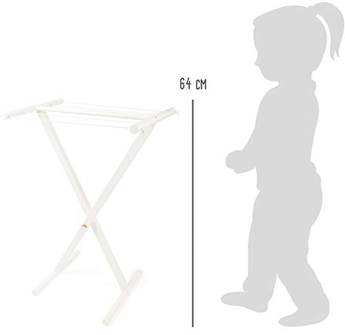 smallfoot 11413 stendibiancheria legno per bambole