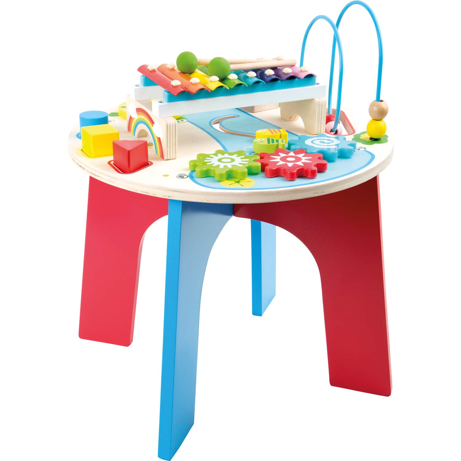 smallfoot 10321 Tavolo Attività 2 in 1 in Legno con Xilofono