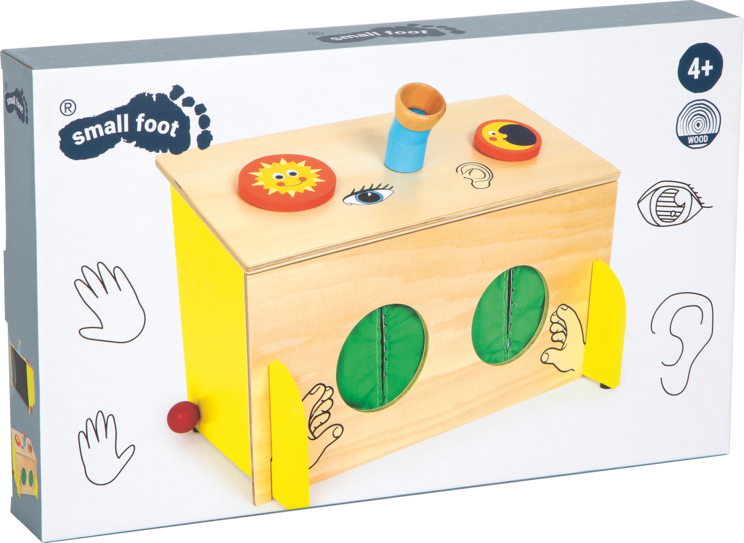 smallfoot Feelbox 6989 scatola sensoriale legno 3 anni