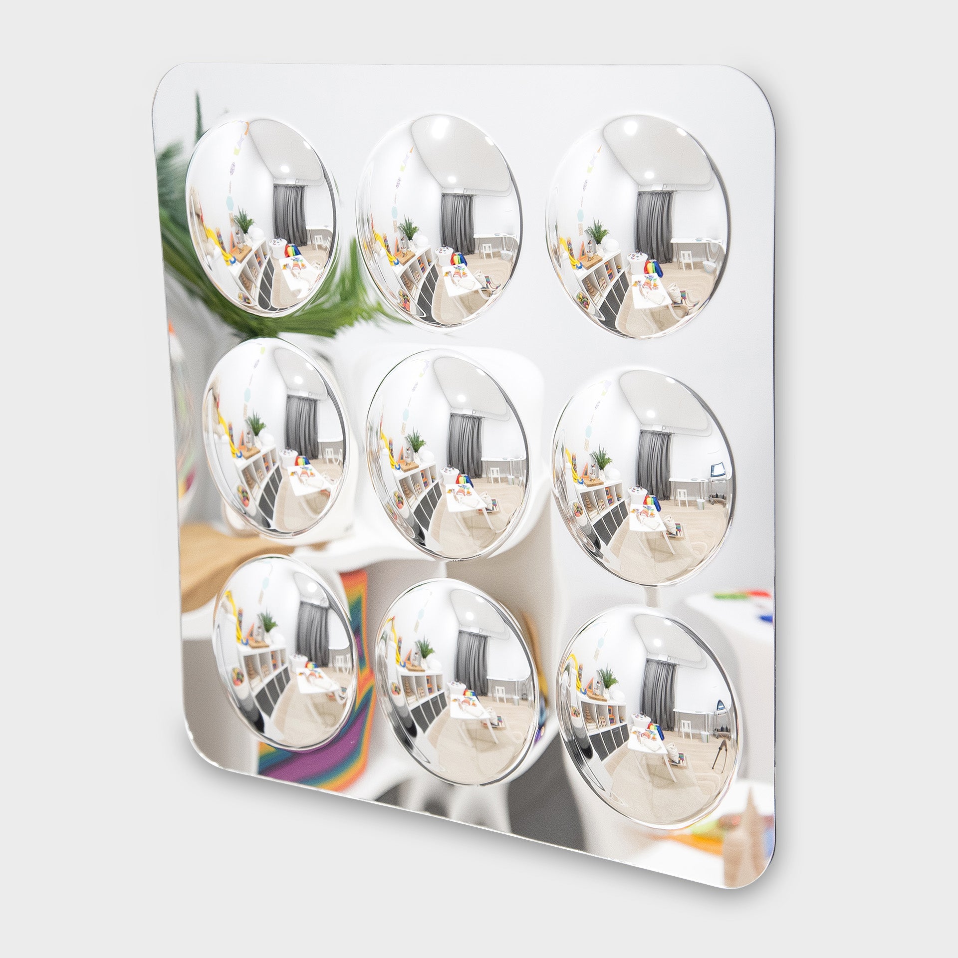 Tickit 9-Domed Acrylic Mirror Panel pannello specchio large