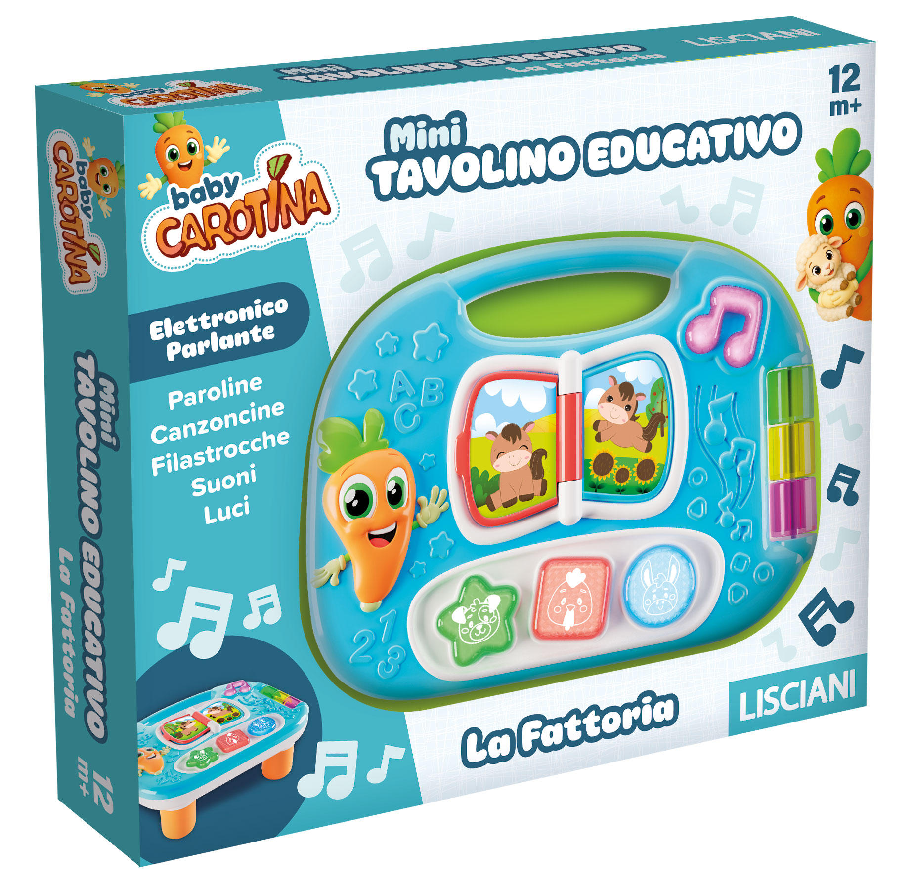 Lisciani Carotina Mini Tavolino Educativo Fattoria interattivo