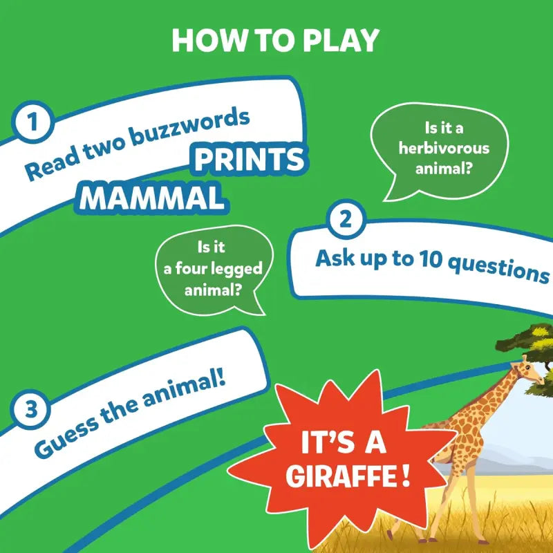 Skillmatics Guess in 10 Animal Planet gioco carte animali