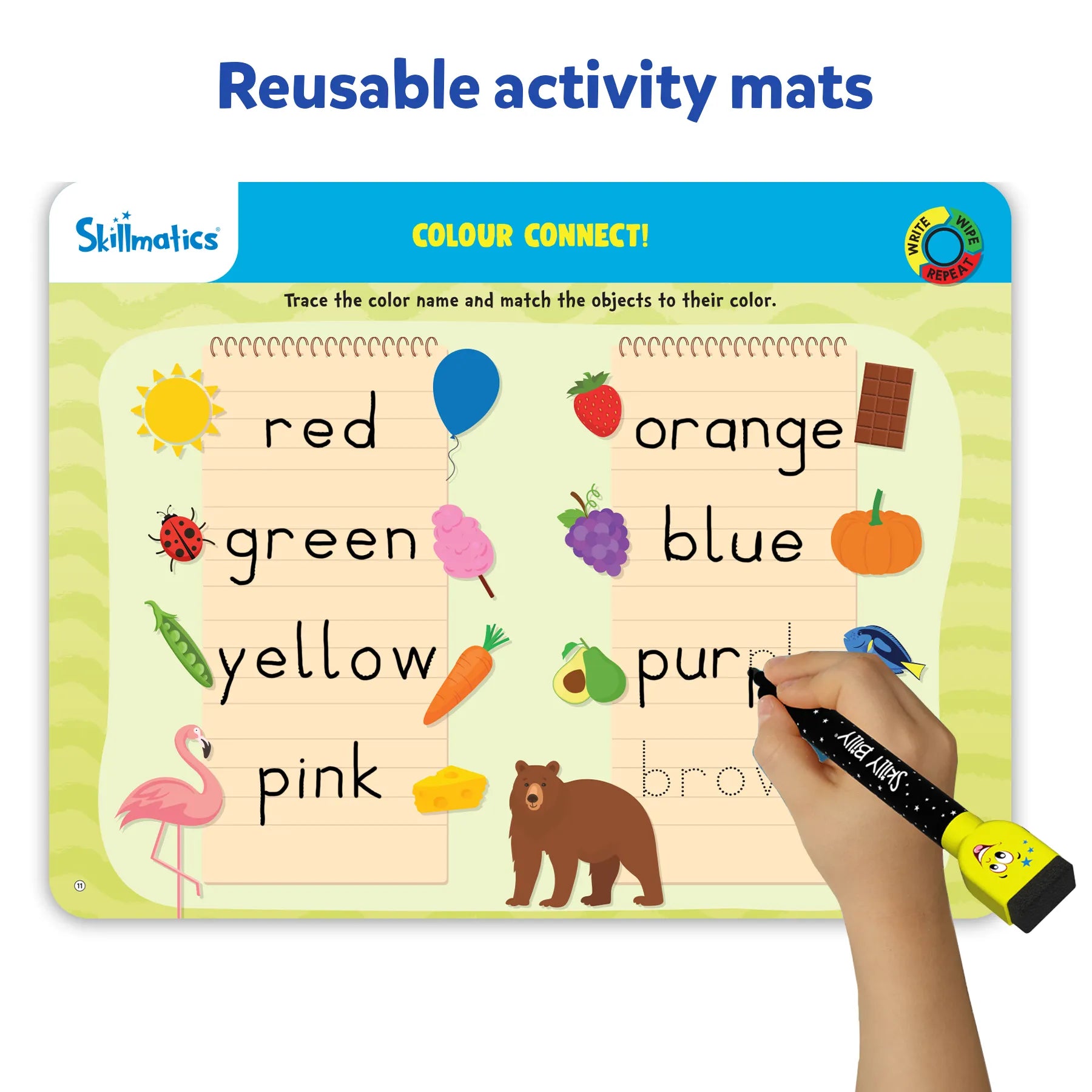 Skillmatics I Can Write tappetini attività prescolari 3-6 anni