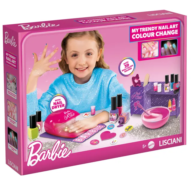 Lisciani Barbie My Trendy Nail Art Colour Change smalti