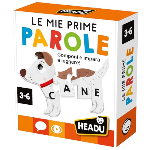 Headu Le Mie Prime Parole flashcards 12 puzzle animali